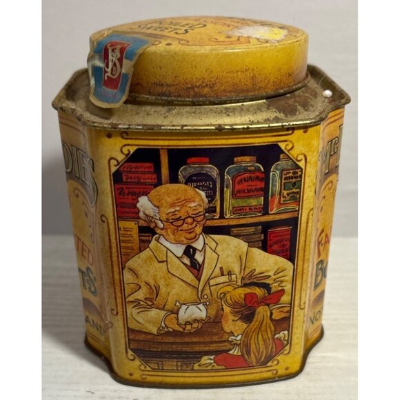 Vintage Mr. Dinwoodies Olde English Boiled Sweets Tin Bristows Devon Collectible - Picture 2 of 9
